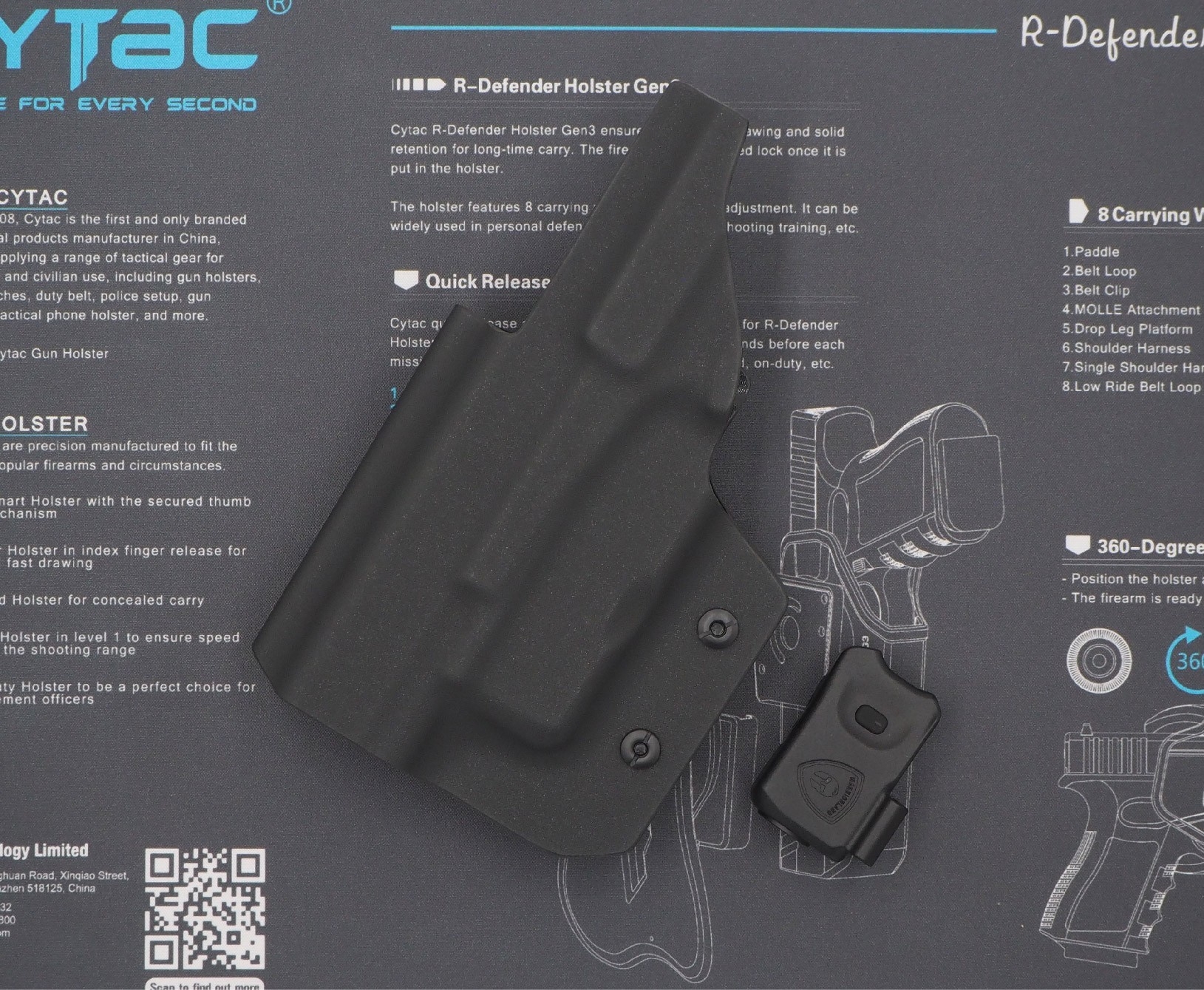 ไฟฉาย Warriorland SL-1 + ซองพกใน Kydex 🔺ไฟฉาย ผลิตจาก Polymer เกรดคุณภาพ 🔺ออกแบบให้ทนทานต่อแรงรีคอยด์ได้ 🔺ความสว่าง 150 Lumens 🔺ระยะส่องสว่าง 100 m. 🔺 มาตรฐานกันน้ำ IPX4 🔺 ปุ่มใช้งานได้ทั้งด้าน ซ้าย-ขวา