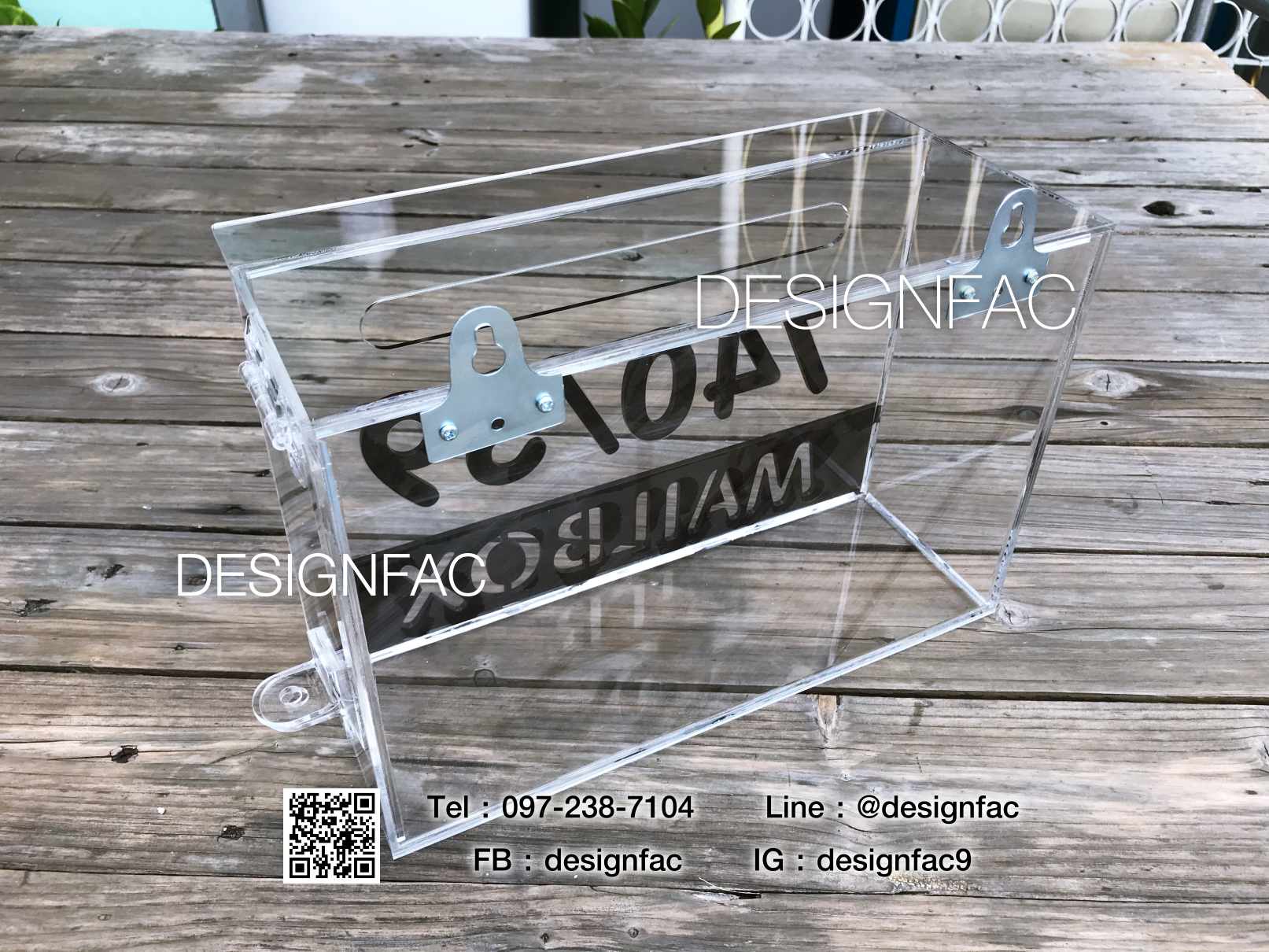 ตู้จดหมายอะคริลิคใสสวยๆ ตู้จดหมายใสโมเดิร์น มินิมอล วินเทจ ลอฟท์