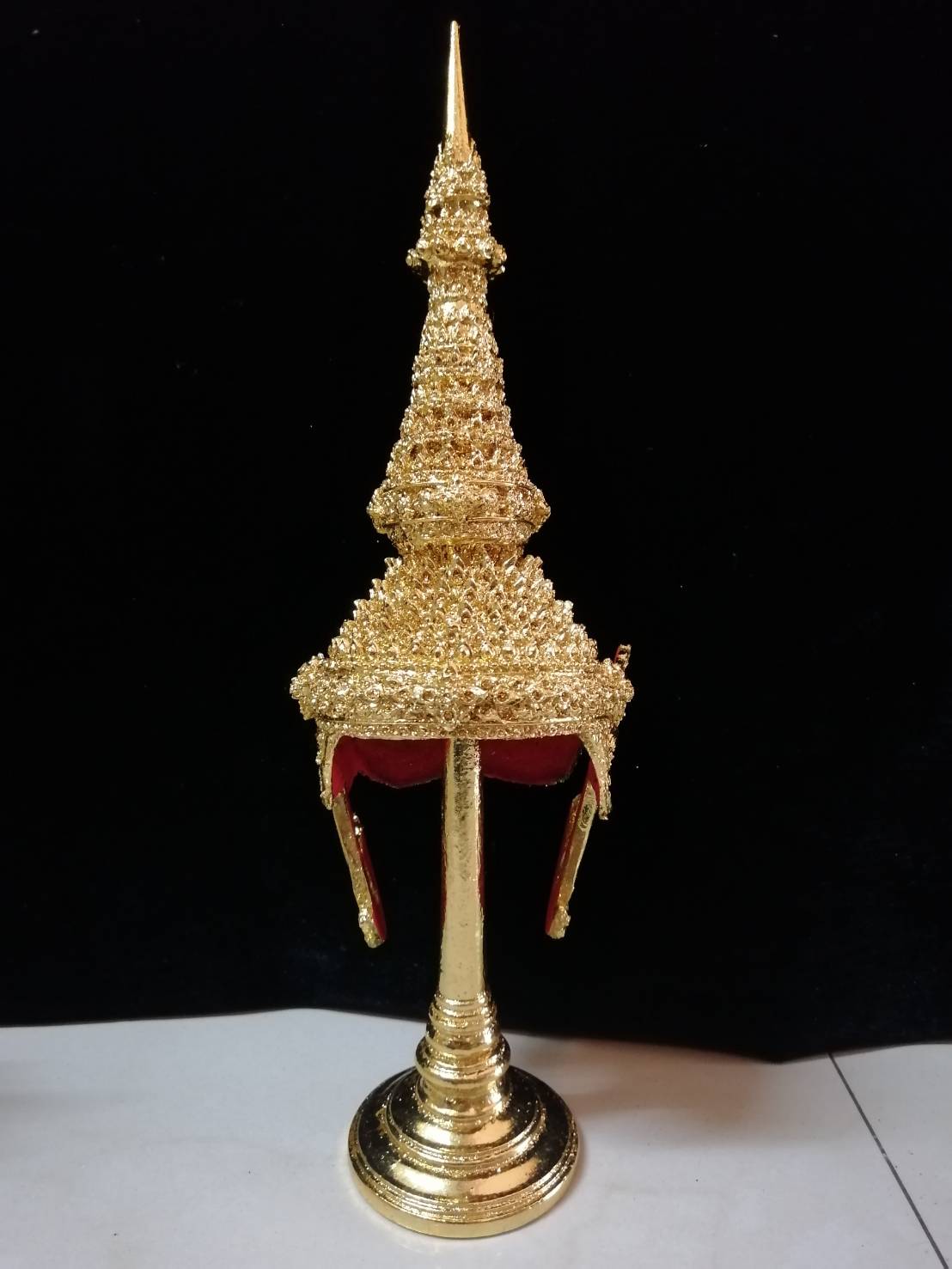 ชฎาพระ ขนาดจัมโบ้ 5 นิ้ว พร้อมฐานปิดทอง