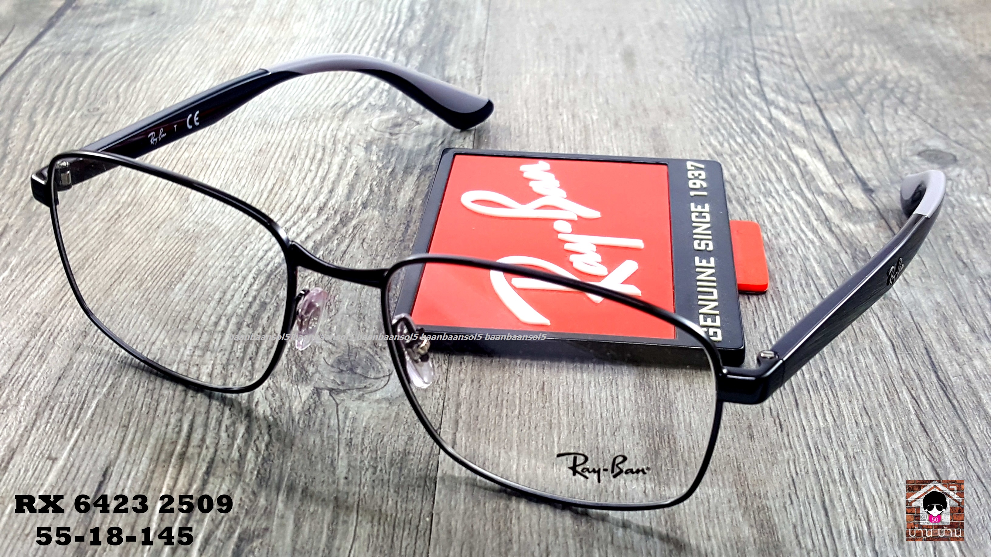 RayBan RX6423 2509 โปรโมชั่น กรอบแว่นตาพร้อมเลนส์ HOYA ราคา 4,700 บาท