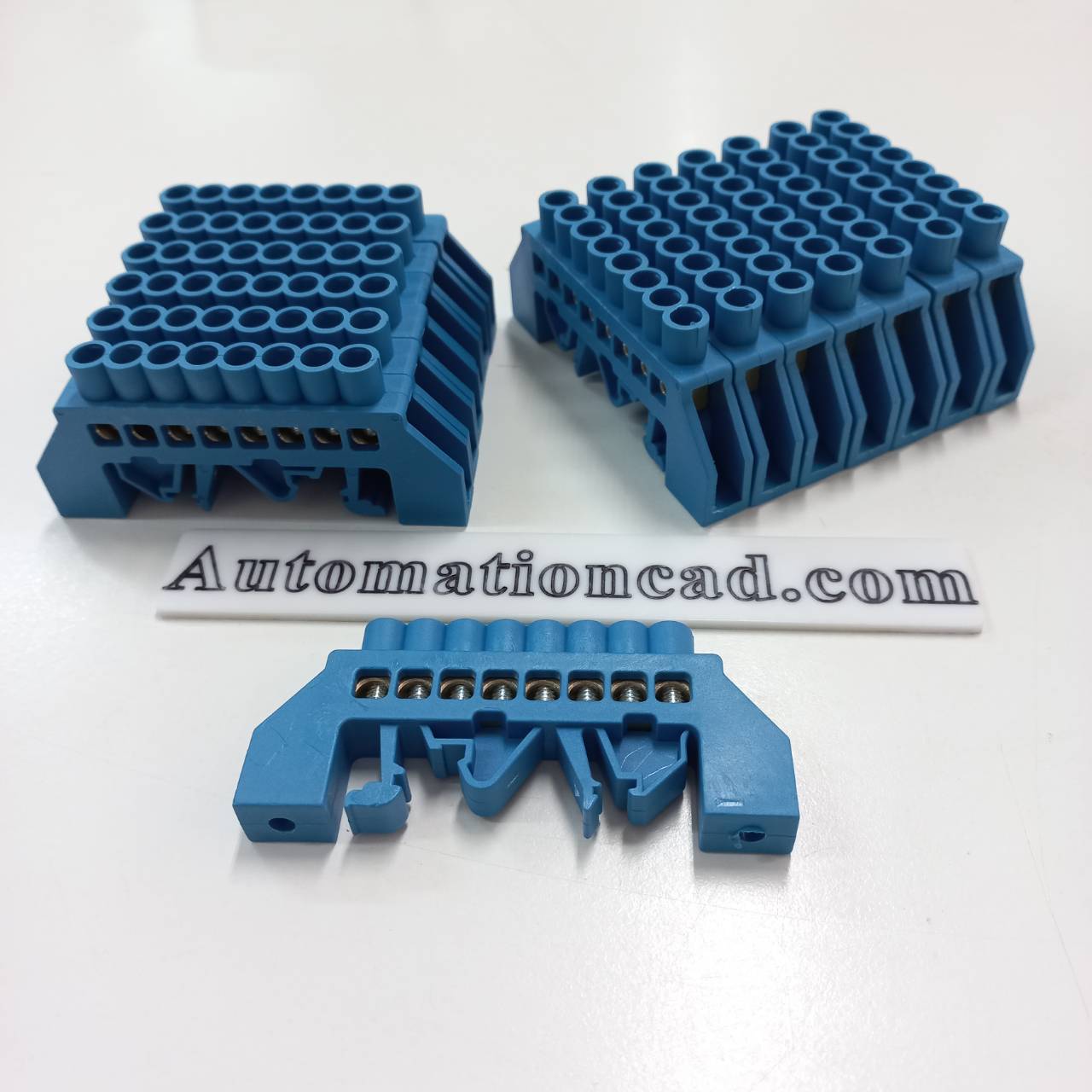 BAR กระจายไฟฟ้า 1 แถว 8 ช่อง แบบเกาะราง BAR GROUND บาร์กราวด์