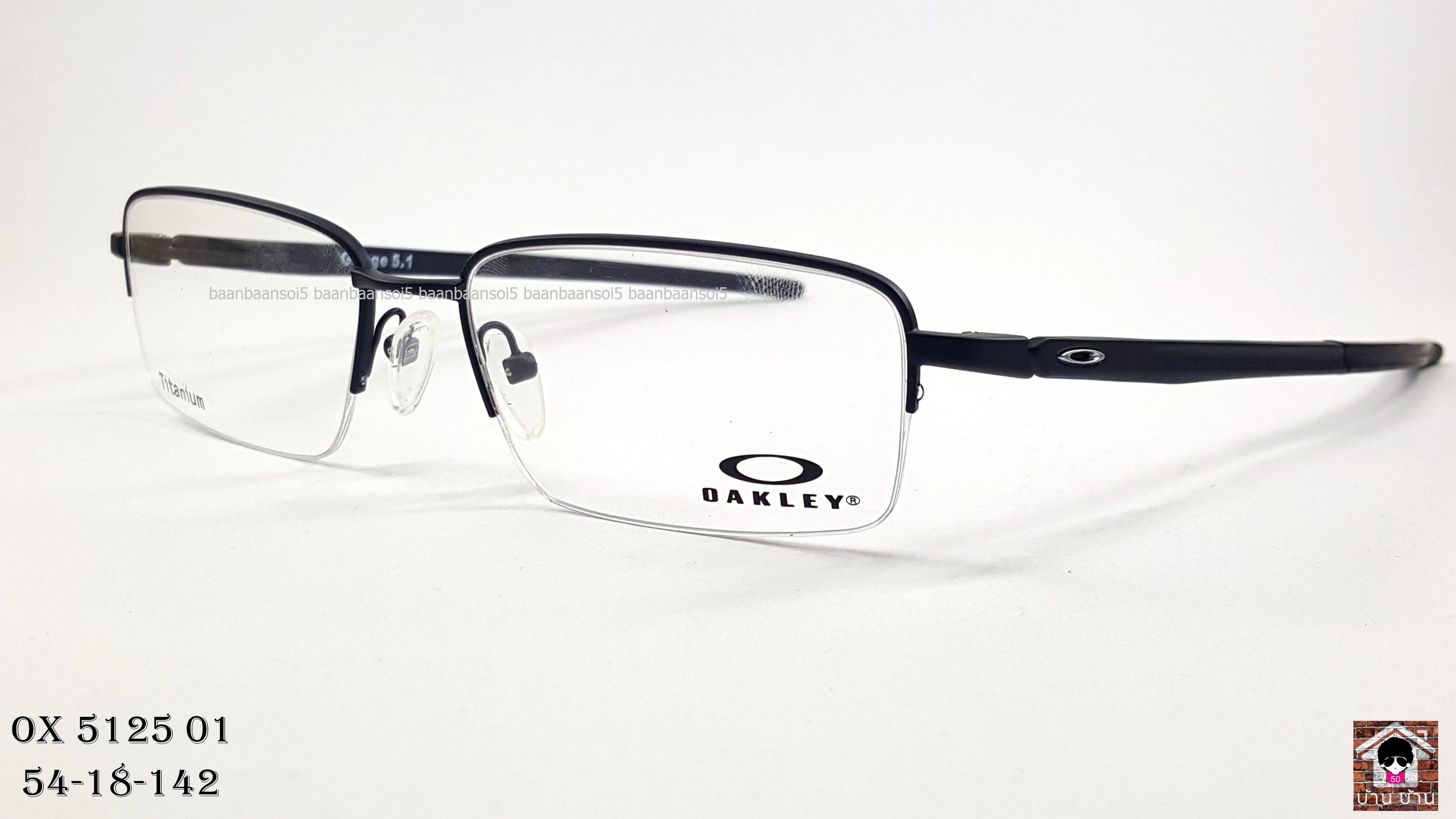 OAKLEY OX5125-01 Gauge 5.1 Matte Black โปรโมชั่น กรอบแว่นตาพร้อมเลนส์ HOYA ราคา 5,700 บาท
