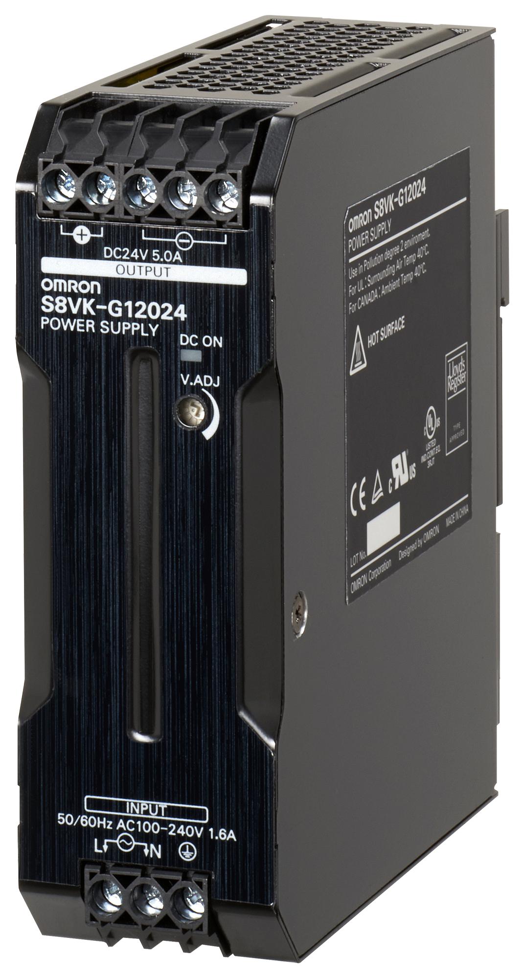 POWER SUPPLY S8VK-G12024 OMRON พาวเวอร์ซัพพลาย 120W 5A 24VDC