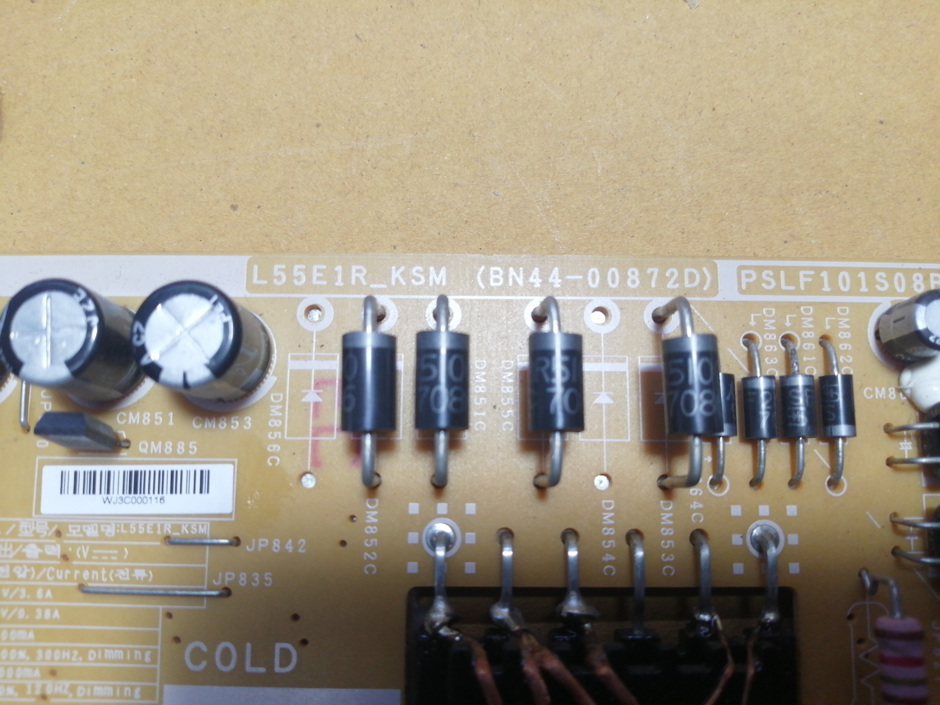 บอร์ดซัพพลายซัมซุง BN44-00872D UA49M5500AKXXT :UA49M6300AKXMR :UA49M6300AKXXT :UA55M5500AKXMR :UA55M5500AKXXT :UA55M6300AKXMR :UA55M6300AKXXT