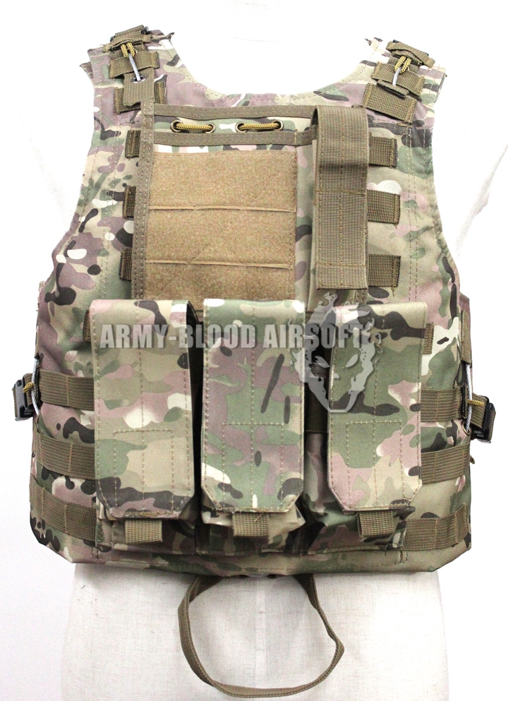 New.เสื้อเกราะยุทธวิธี FSBE Tactical Molle Combat Assault Plate Carrier Vest ทรงแข็งหนาแข็งแรงมีสายสลิงร้อยทั้งตัว สามารถนำฟองน้ำออกแล้วยัดแผ่นเหล็กใส่เข้าไปแทนได้ เผื่อจะนำไปใช้กันกระสุนจริงๆ มีกระเป๋าใส่แม๊กกาซีนปืนยาว 3 อัน แม๊กกาซีนปืนสั้น 1 อัน และกร