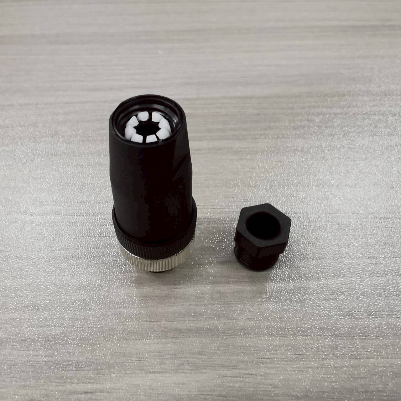 หัวคอนเนคเตอร์ M12 12Pins แบบตรง ตัวผู้ Connector