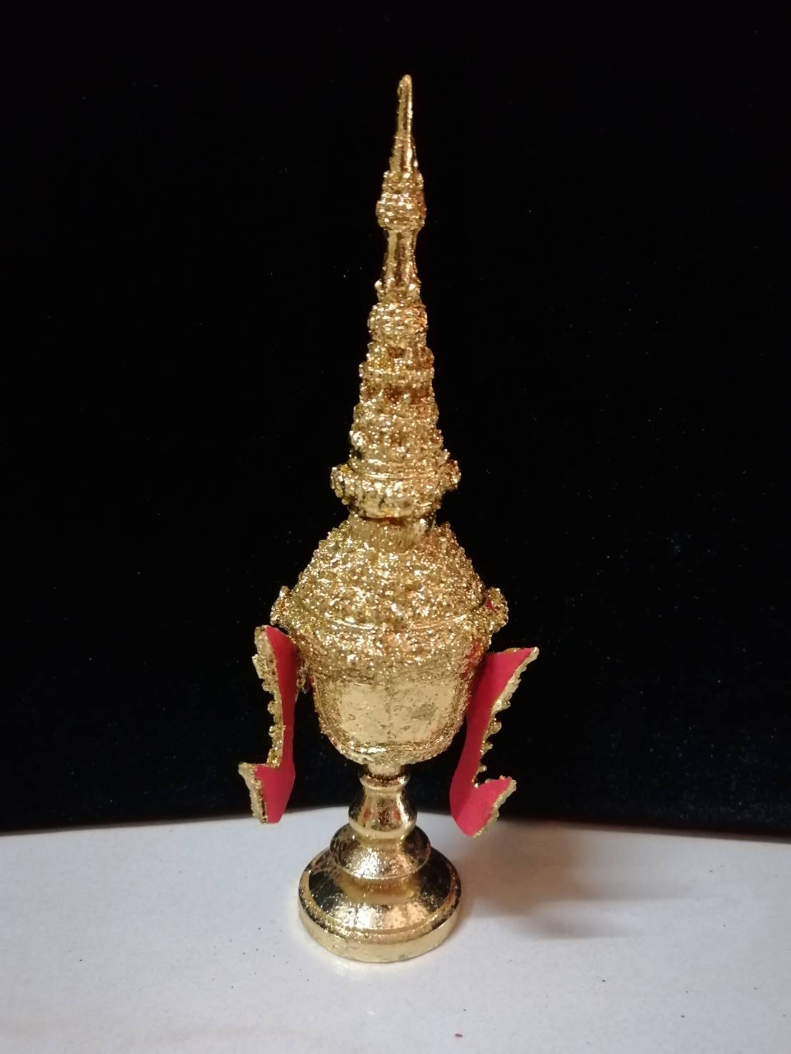 ชฎาพระ ขนาดจิ๋ว พร้อมฐานปิดทอง