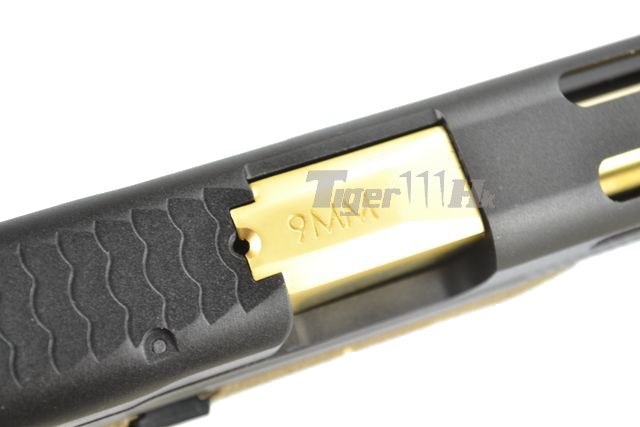 S&W M&P9 T3 B-Style สไลด์ดำ ท่อทอง เฟรมทราย