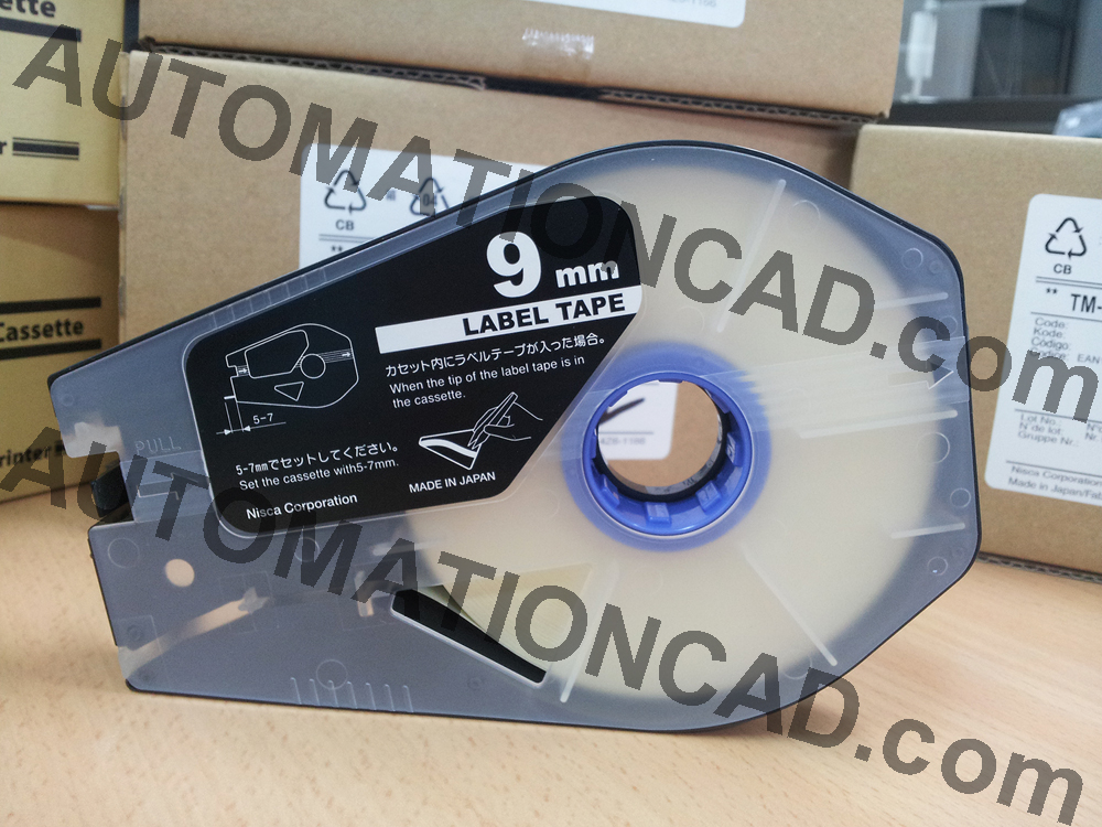 สติ๊กเกอร์ Label 9mm. White เครื่องพิมพ์ CANON รุ่น MK1500 MK2600 MK1100 3476A024