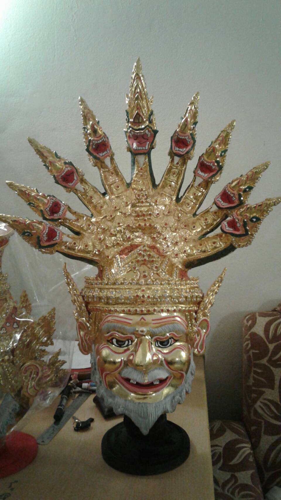 เศียรปู่พญานาค (9เศียร) ขนาดครอบ