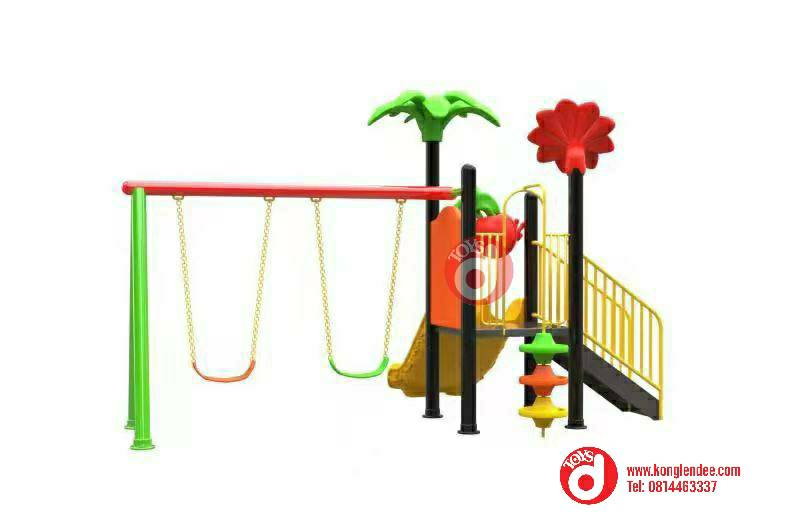 เครื่องเล่นสนาม ชุุดเจ้าดอกไม้พร้อมชิงช้า