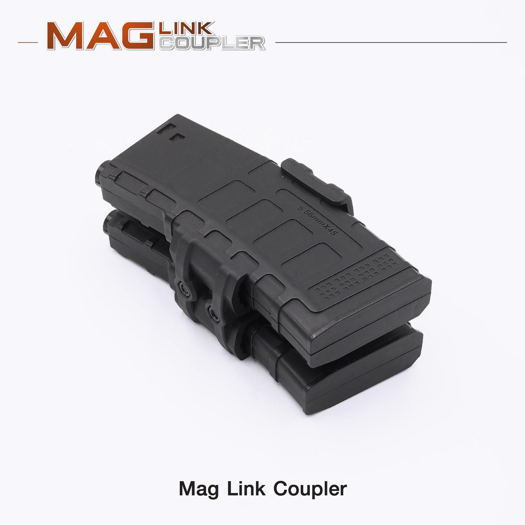 New. MagLink Coupler ⚓วัสดุ Nylon PA66 เกรดคุณภาพ ⚓ใช้สำหรับแม็กกาซีนปืน M4 ⚓สะดวกรวดเร็วในการ Reload ⚓น้ำหนักเบาพกพาง่าย 2 สี ดำ ทราย