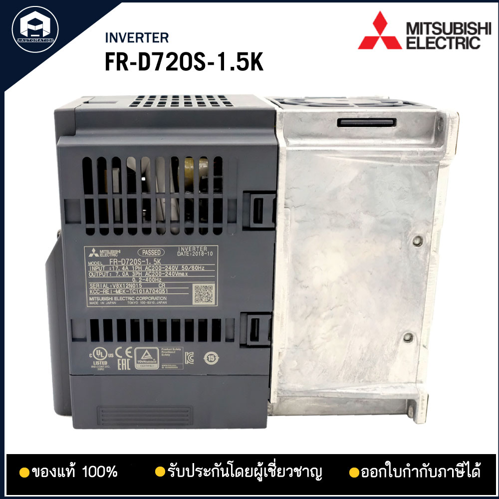 FR-D720S-1.5K MITSUBISHI INVERTER,1.5KW 220V 1PH