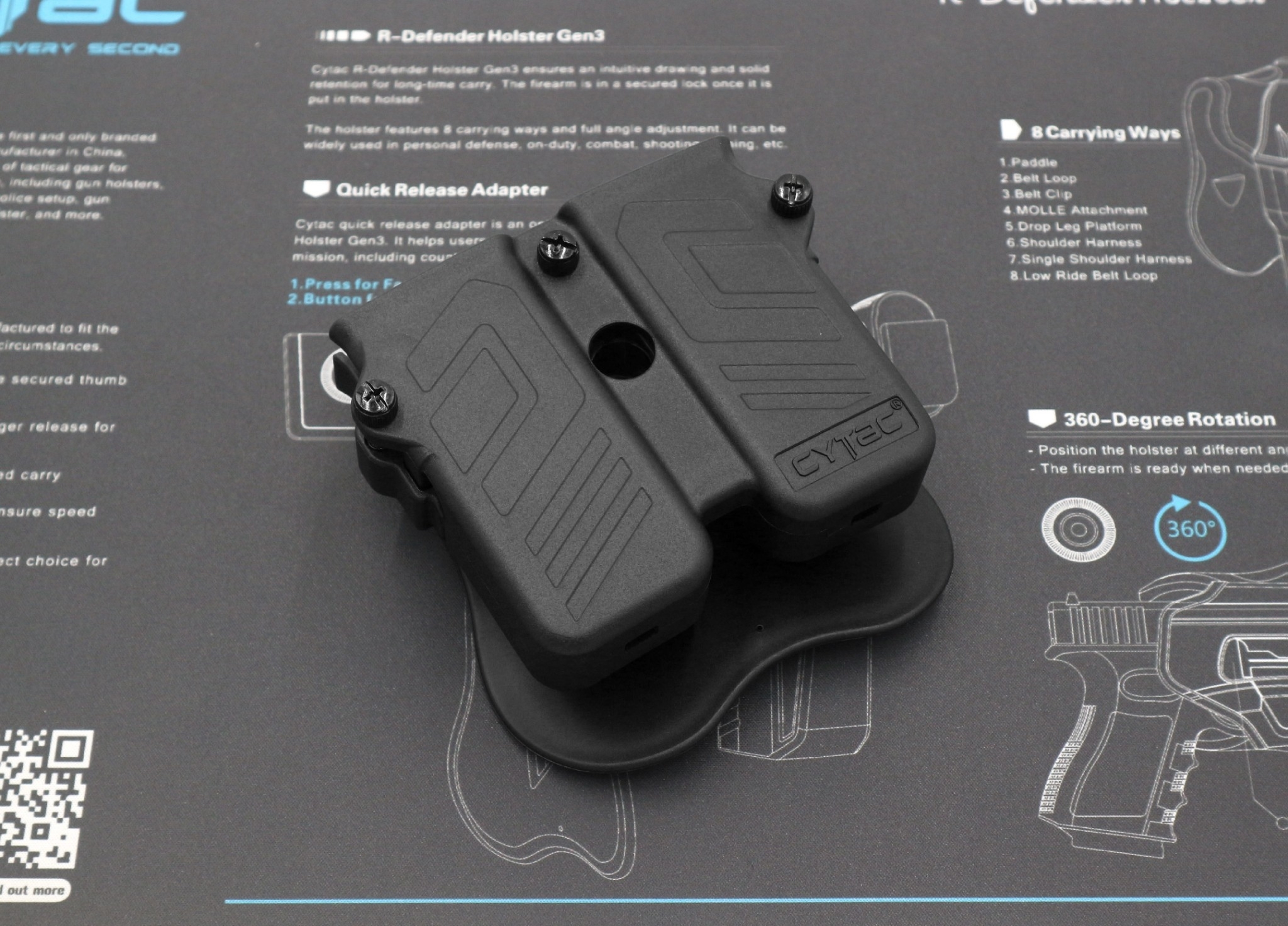 ซองแม็กกาซีนคู่ Cytac ( UNIVERSAL DOUBLE MAGAZINE POUCH ) ♦️ผลิตจาก Polymer เกรดคุณภาพ แข็งแรงทนทาน ♦️ใช้งานได้กับแม็กหลากหลายรุ่น ( ตามตารางแนบ ) ♦️สามารถปรับใช้ได้กับขนาด 9MM, .40, .45 Caliber ทั้งแม็กแถวเดี่ยวและแถวคู่ ( Single and