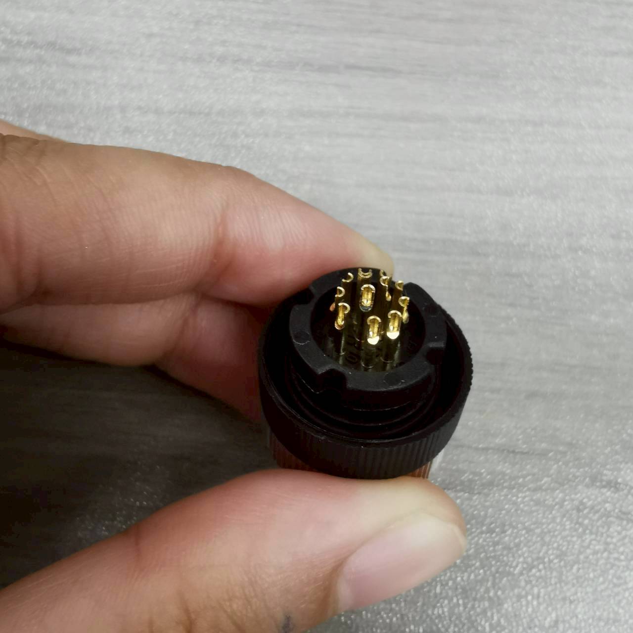 หัวคอนเนคเตอร์ M12 12Pins แบบตรง ตัวผู้ Connector