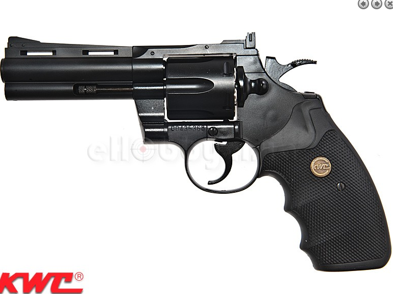 ปืนลูกโม่ Python.357 4 inch. gas Co2 (BK)