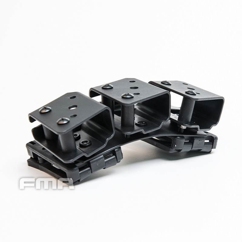 FMA IPSC 9mm pouch ซองแม็กกาซีน 9 mm. 3 แถวเรียง ยึดบนแผ่น flexible plate โค้งรับลำตัว ระบบล็อค Teklok 2 จุด มั่นใจทุกการเคลื่อนไหว ตัวล็อคสามารถปรับขนาดตาม ไซส์เข็มขัดได้ น้ำหนักเบา เพียง 230 g. สีดำ ราคาส่ง 1,500 บาท