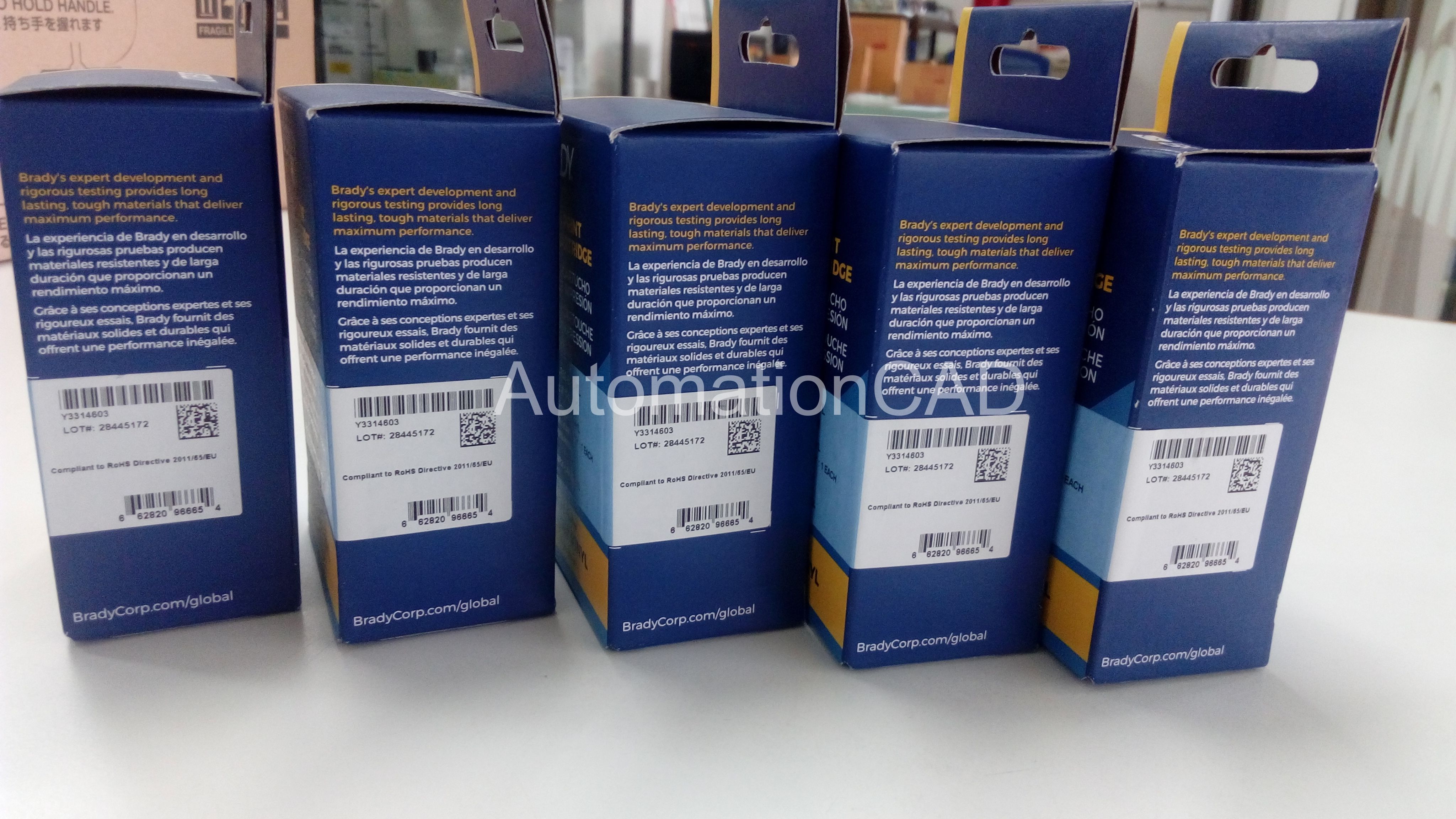 BRADY M21-750-595-YL สติ๊กเกอร์ BMP21-PLUS - BRADY LABEL PRINTER