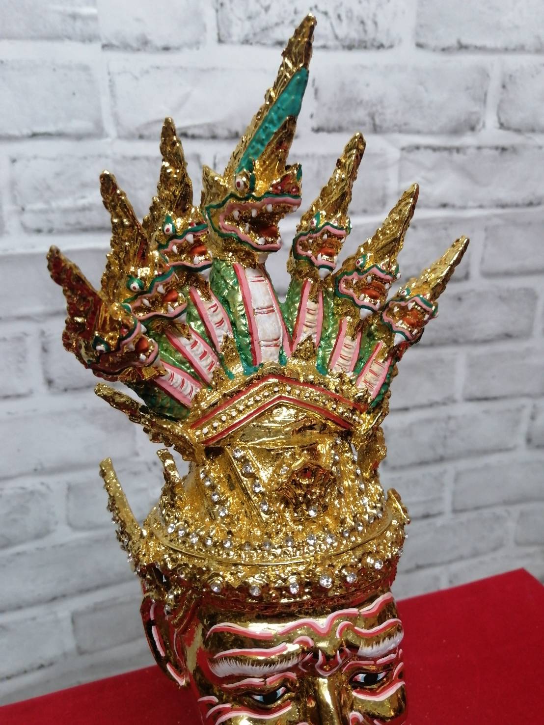 ปู่ภุชงค์ ปู่พญานาค 7 เศียร พร้อมฐานปิดทอง