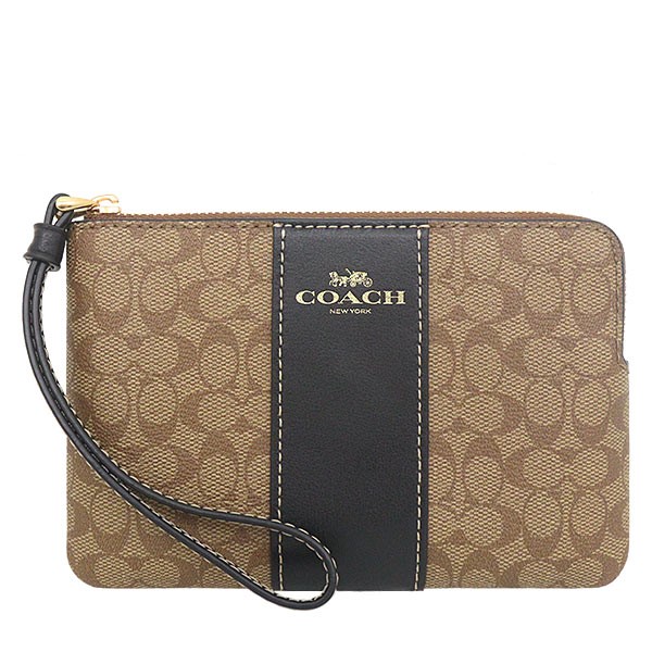กระเป๋า Coach แท้ รุ่น CJ792 CORNER ZIP WRISTLET IN SIGNATURE