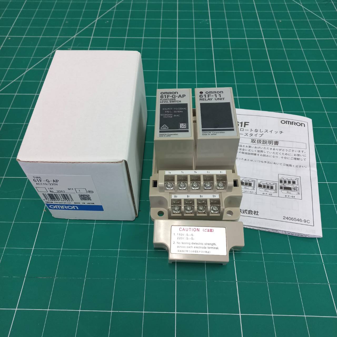 โฟลทเลส OMRON 61F-G-AP 220VAC อุปกรณ์ควบคุมระดับน้ำ Floatless level switch