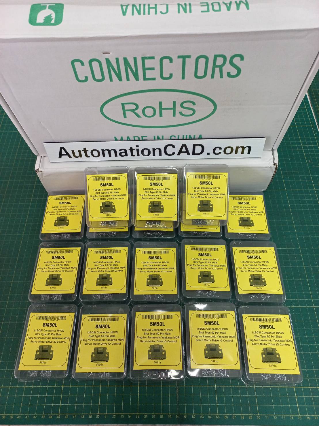 หัว CONNECTOR CN1 50 PIN ของ SERVO YASKAWA, DELTA, MITSUBISHI LEXIUM