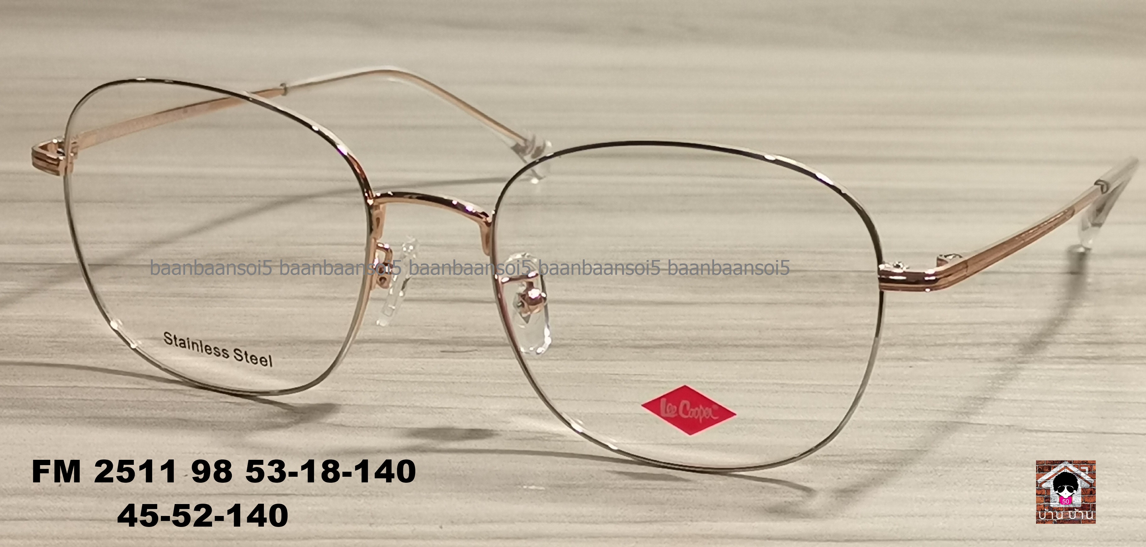 Lee Cooper FM 2551 COL98 โปรโมชั่น กรอบแว่นตาพร้อมเลนส์ HOYA ราคา 3,590 บาท