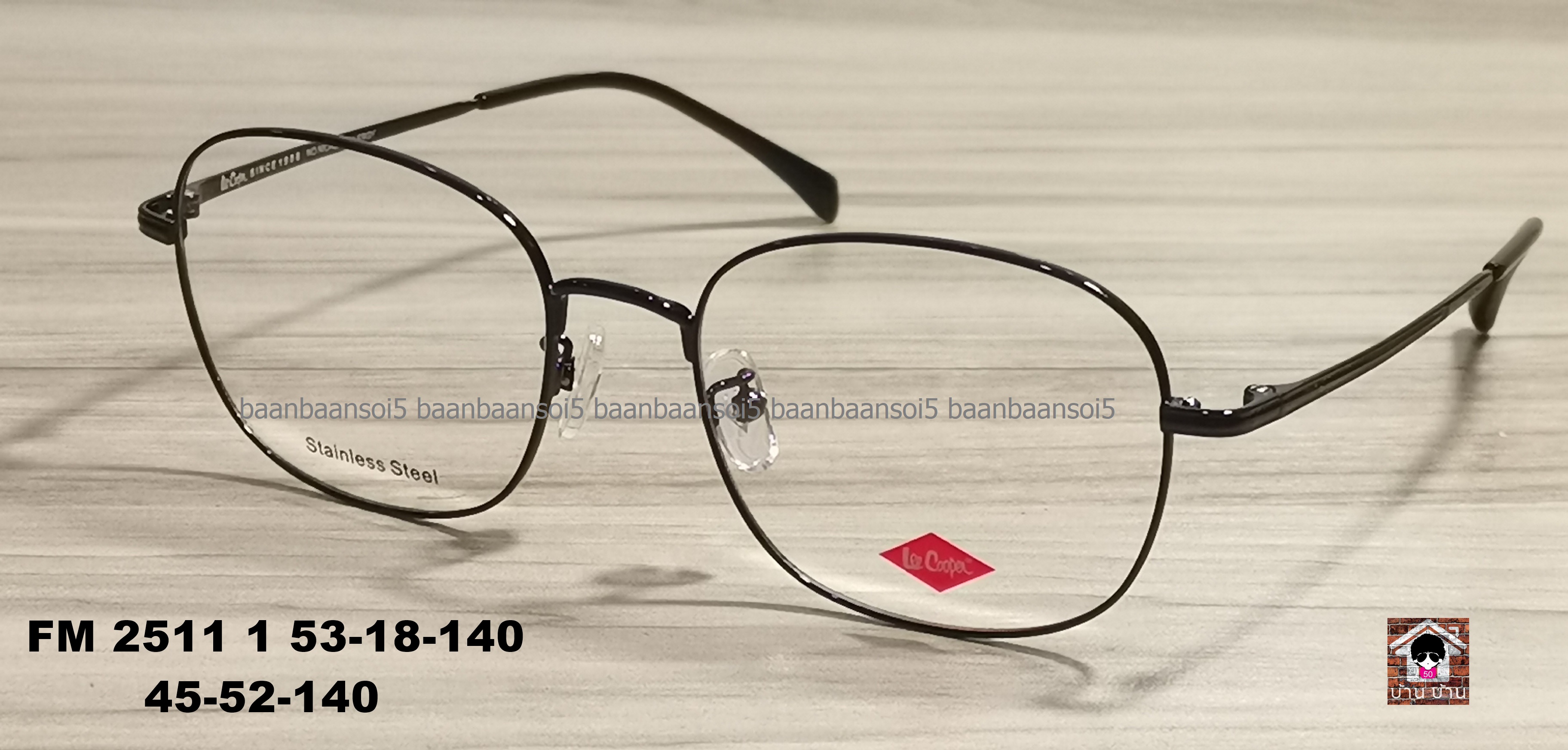 Lee Cooper FM 2551 COL1 โปรโมชั่น กรอบแว่นตาพร้อมเลนส์ HOYA ราคา 3,590 บาท