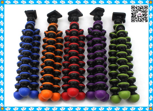 H-0.40ขาตั้งกล้องทรงปลาหมึกแบบพกพา(สีฟ้า ,ส้ม ,ชมพู)