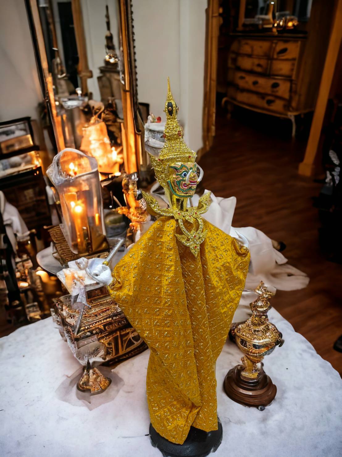 หุ่นกระบอก ท้าวเวสสุวรรณ ขนาด 70 ซม.