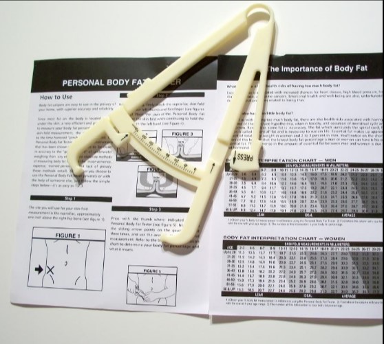 FIT-035 คาลิปเปอร์เครื่องมือวัดไขมันตามร่างกาย BODY FAT TESTER ฟิตเนส โยคะ เพาะกาย