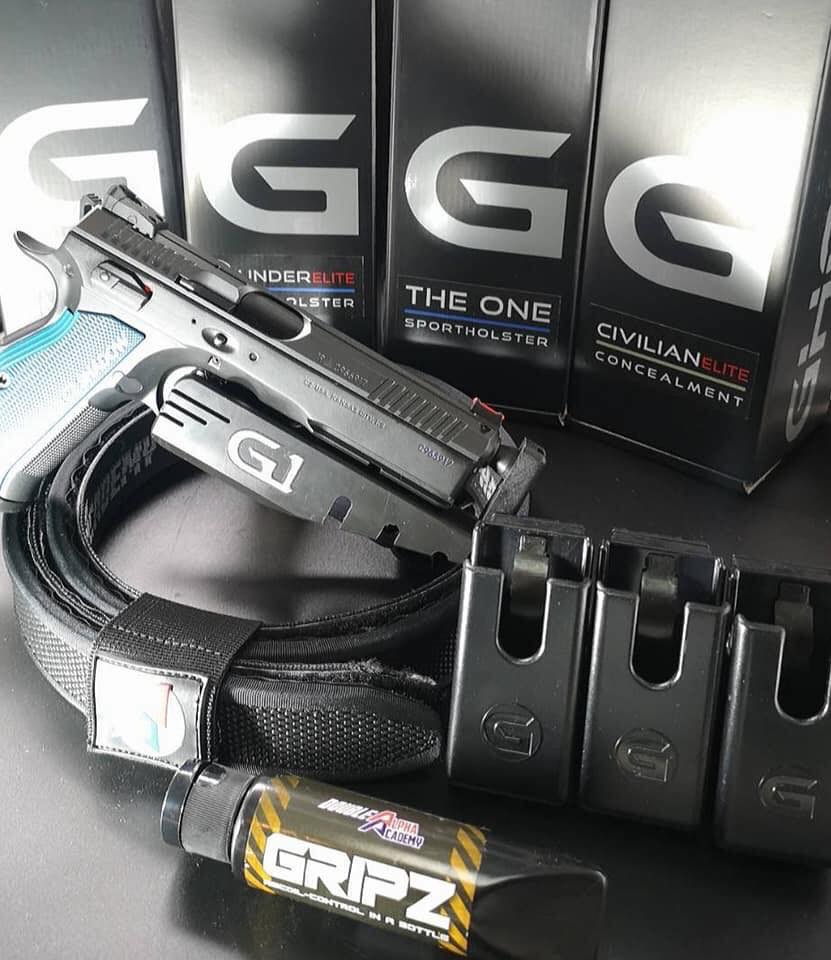 ชุดซองปืน IPSC GHOST มีซองปืน Ghost The one ซองแม็ก 3ตัว เข็มขัดAA มี 1. CZ แช์โด 1/2 และ TS สีดำ แดง 2 .BUL /1911/2011มี สี แดง น้ำเงิน ดำ 3 GHOST Glock 17 19 34 23 22 มีแต่ สีดำ