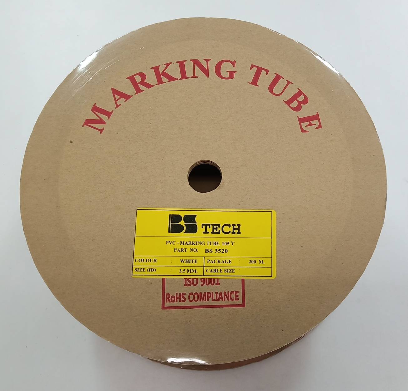 ท่อปลอกสายไฟ BS-TECH ขนาด 3.5 mm. ยาว 200m PVC TUBE