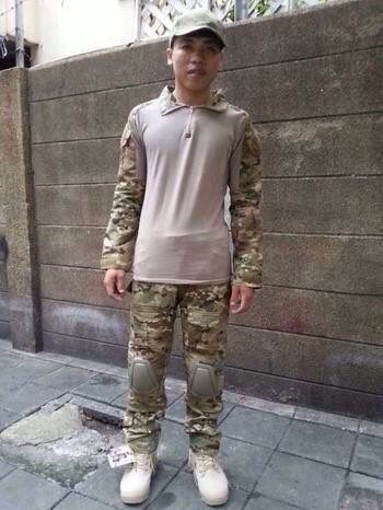 New.ชุดคอมแบท 6 สีดำ สีมัลติแคม Size S M L XL ราคาพิเศษ
