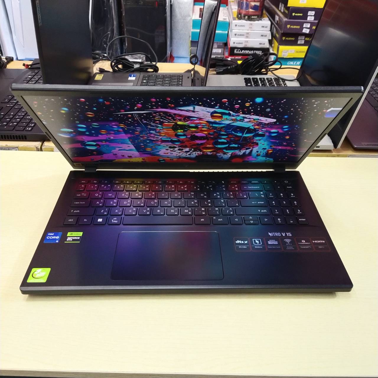 ACER NITRO V15 ANV15-51-55NS สภาพเครื่อง 99% ติดฟิล์มกันรอยหน้าจอแล้ว (ประกันศูนย์ Onsite 14/01/2028) (ประกัน J.I.B 27/03/2028)