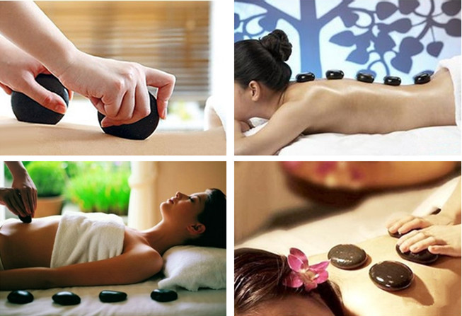 HE-112หินภูเขาไฟ 16 ก้อนหินนวดตัว-หน้าสำหรับสปา หินนวด หินร้อน หินสปา HOT STONE,STONE MASSAGE, หินร้อน,หินเย็น,หินนวดตัว,หินนวดหน้า