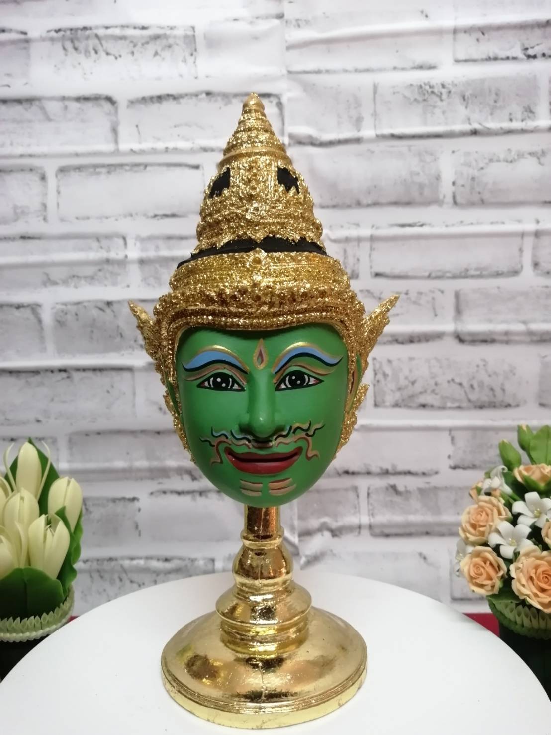 พระวิษณุกรรม ขนาด 5 นิ้ว (งานเรซิ่น ทองเค พร้อมฐานทอง)