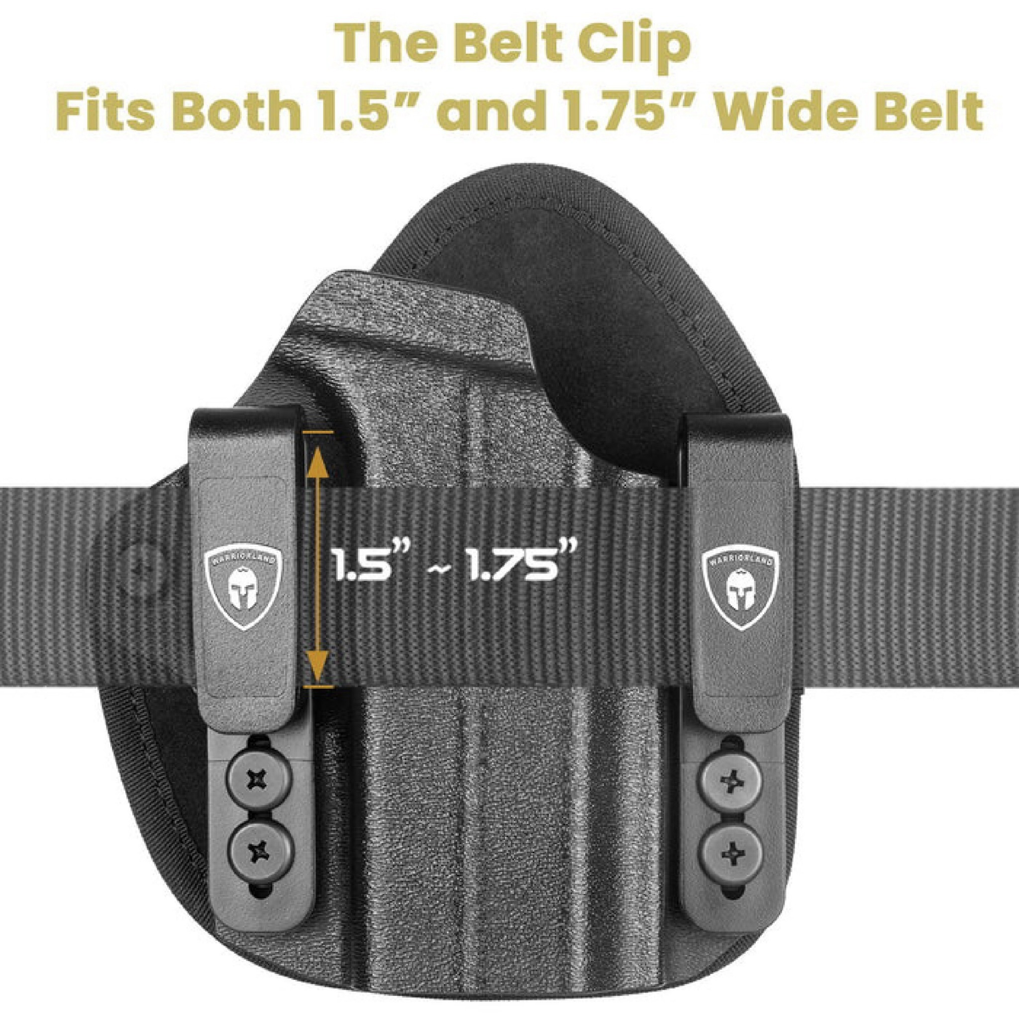 New.ซองพกใน Universal (Kydex + Nylon) Warriorland Warriorland IWB Universal Hybrid Kydex&Nylon Holster ⭕ ใช้งานได้กับ Compact & Full size หลากหลายรุ่น ตามตารางในภาพประกอบ ⭕ ปรับใช้ เพียงปรับสกรู 5 จุด ให้กระชับตามต้องการ ⭕ ซองผลิตจาก kydex เกรดคุณภาพ ⭕ แผ