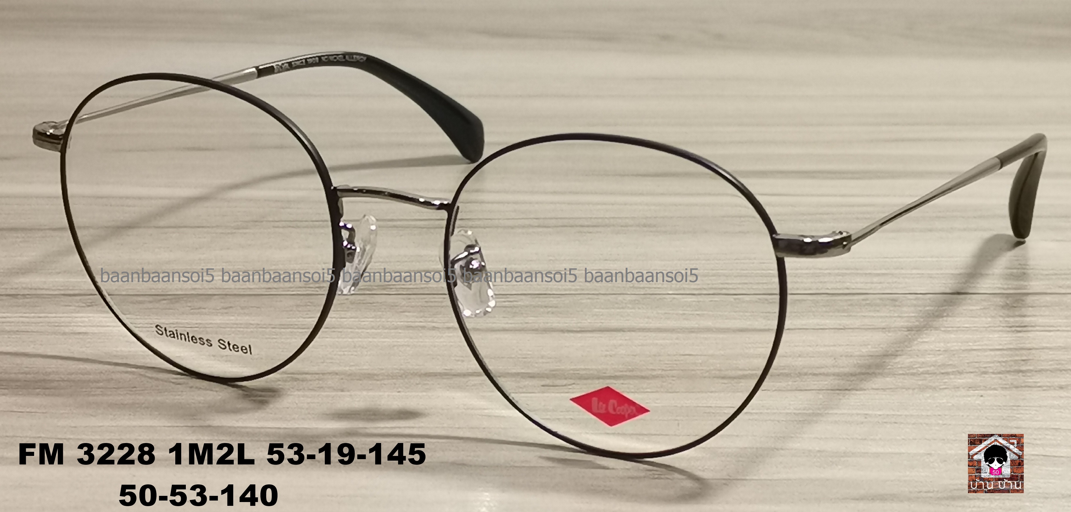 Lee Cooper FM 3228 COL1M2L โปรโมชั่น กรอบแว่นตาพร้อมเลนส์ HOYA ราคา 3,590 บาท