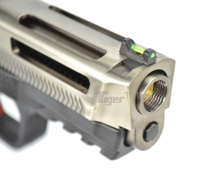 S&W M&P9 T6 B-Style สไลด์เงิน ท่อเงิน เฟรมดำ