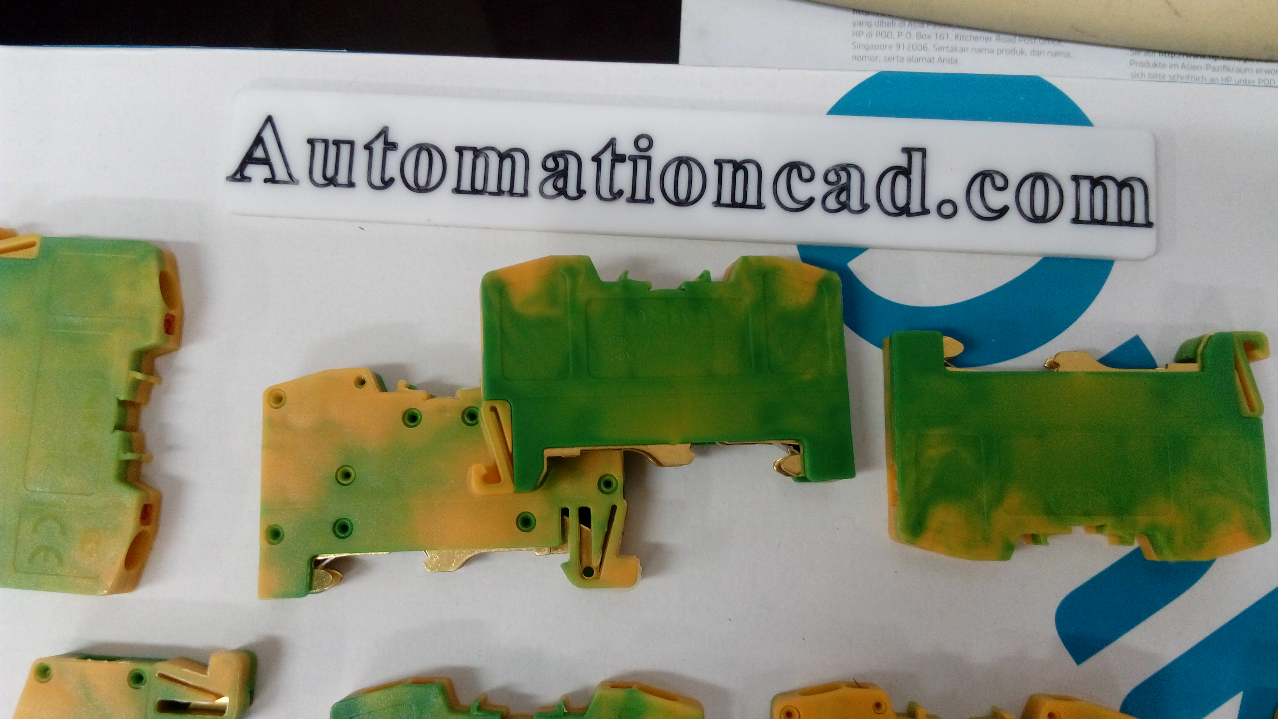 ONKA เทอร์มินอล 32A 4 mm² ONKA-1199 Spring Ground Terminal Blocks