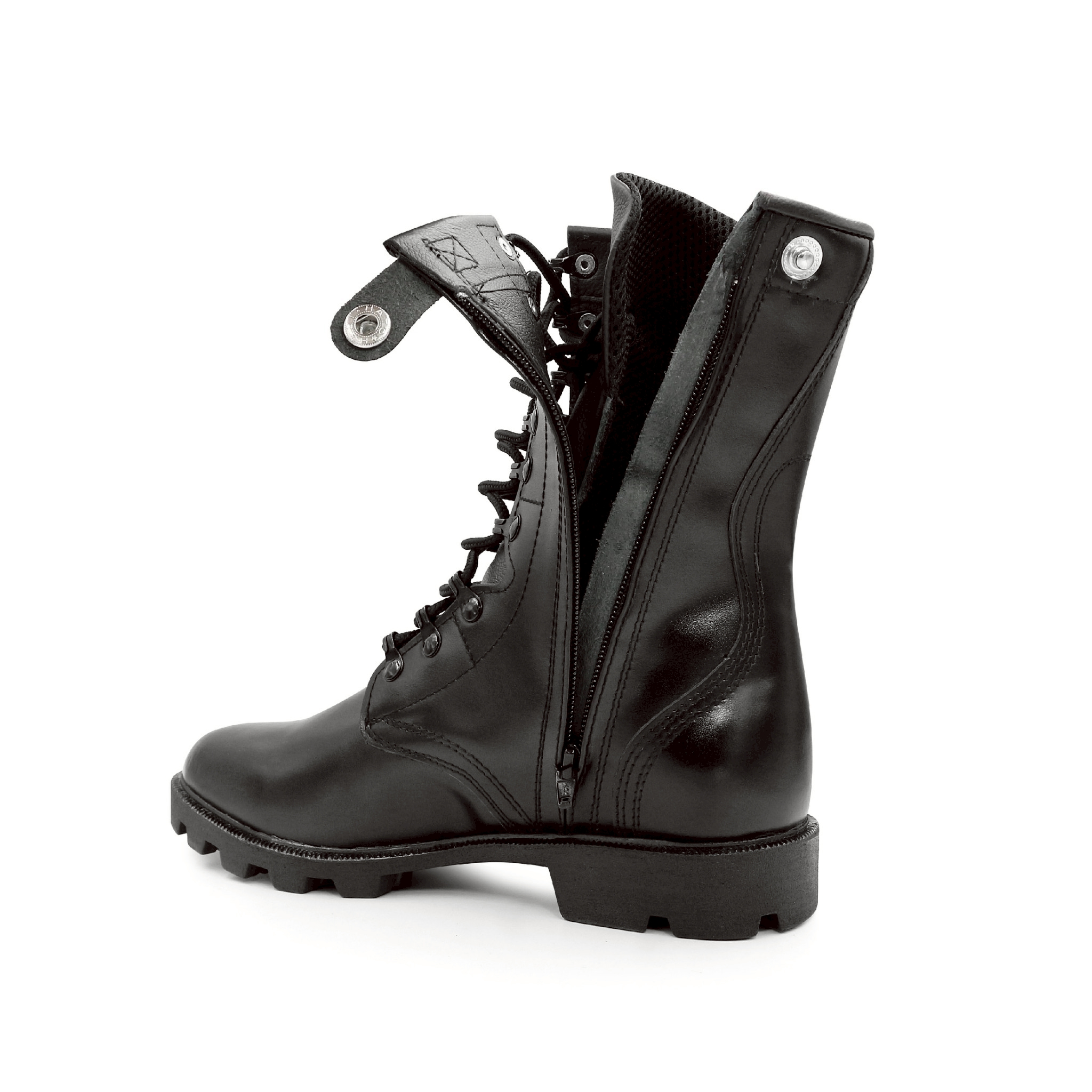 New. New.รองเท้า Combat CQB รุ่น LZ-2# (ซิปข้าง) -รองเท้าคอมแบท หนังวัวแท้ ออกแบบมาเพื่อรองรับ ขนาดและรูปร่างเท้าของ -คนไทย ทรงเรียวสูง แต่ไม่บีบรัดหน้าเท้า -มีซิปข้าง เพื่อความสะดวก ในการสวมใส่ -ตาไก่ปลดไว 9 รู ความสูงจากพื้น 10 นิ้ว -น้ำหนักเบา หนังมีคว