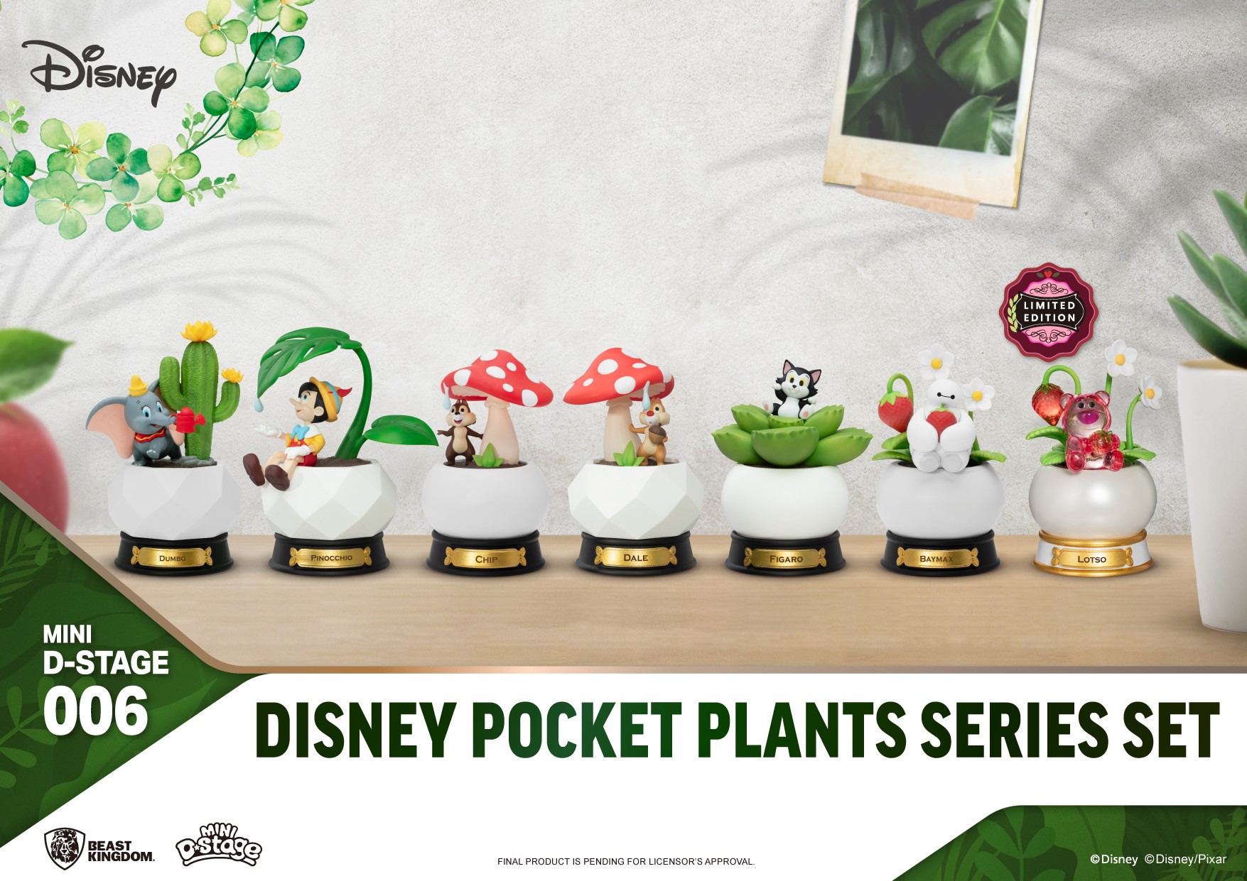 Disney Pocket Plants Series-Blind Box (Set of 6)