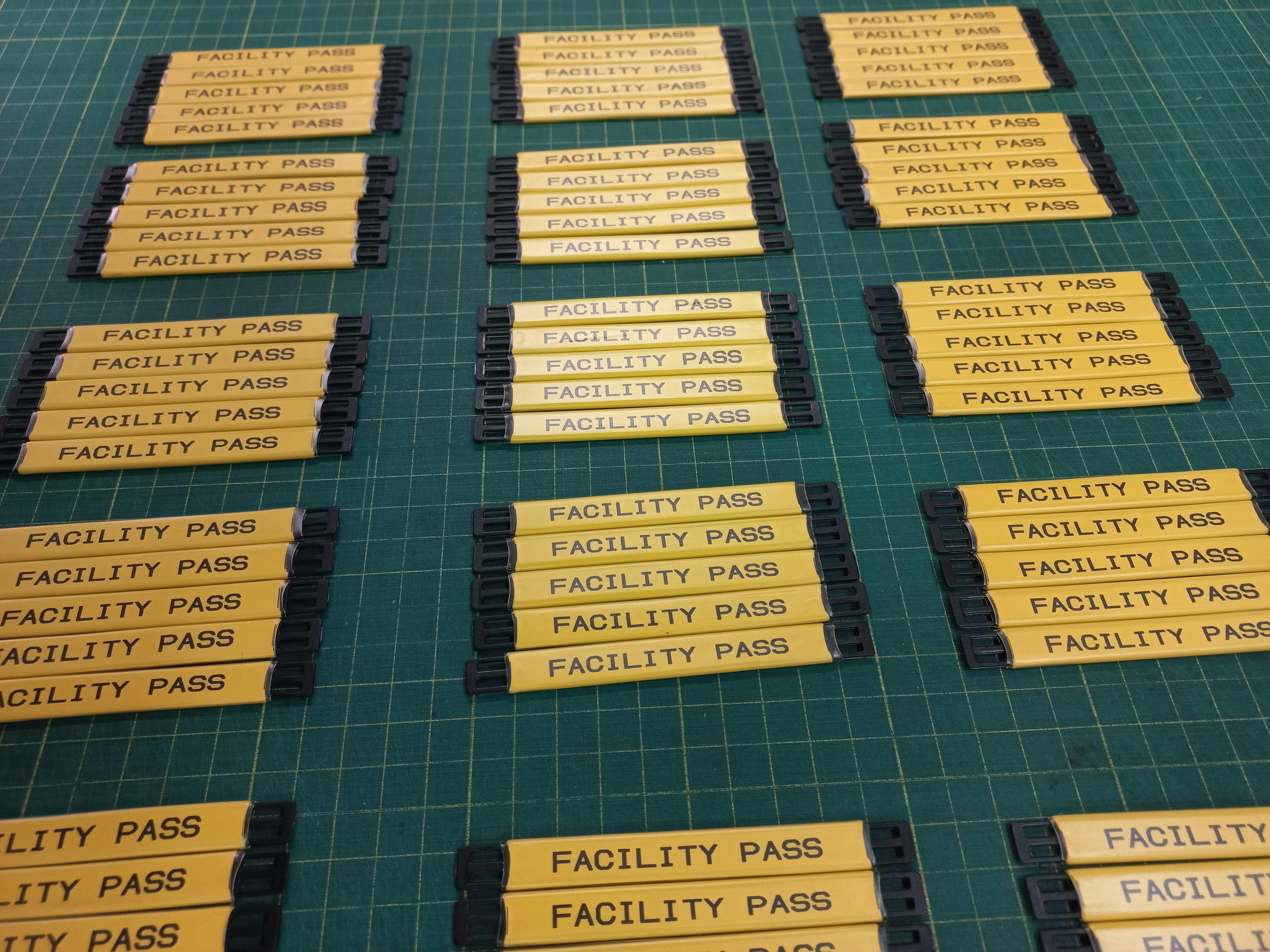 TAG มาร์คสายไฟ Polyurethane สีเหลือง เบอร์มาร์คสายไฟ CABLE MARKER