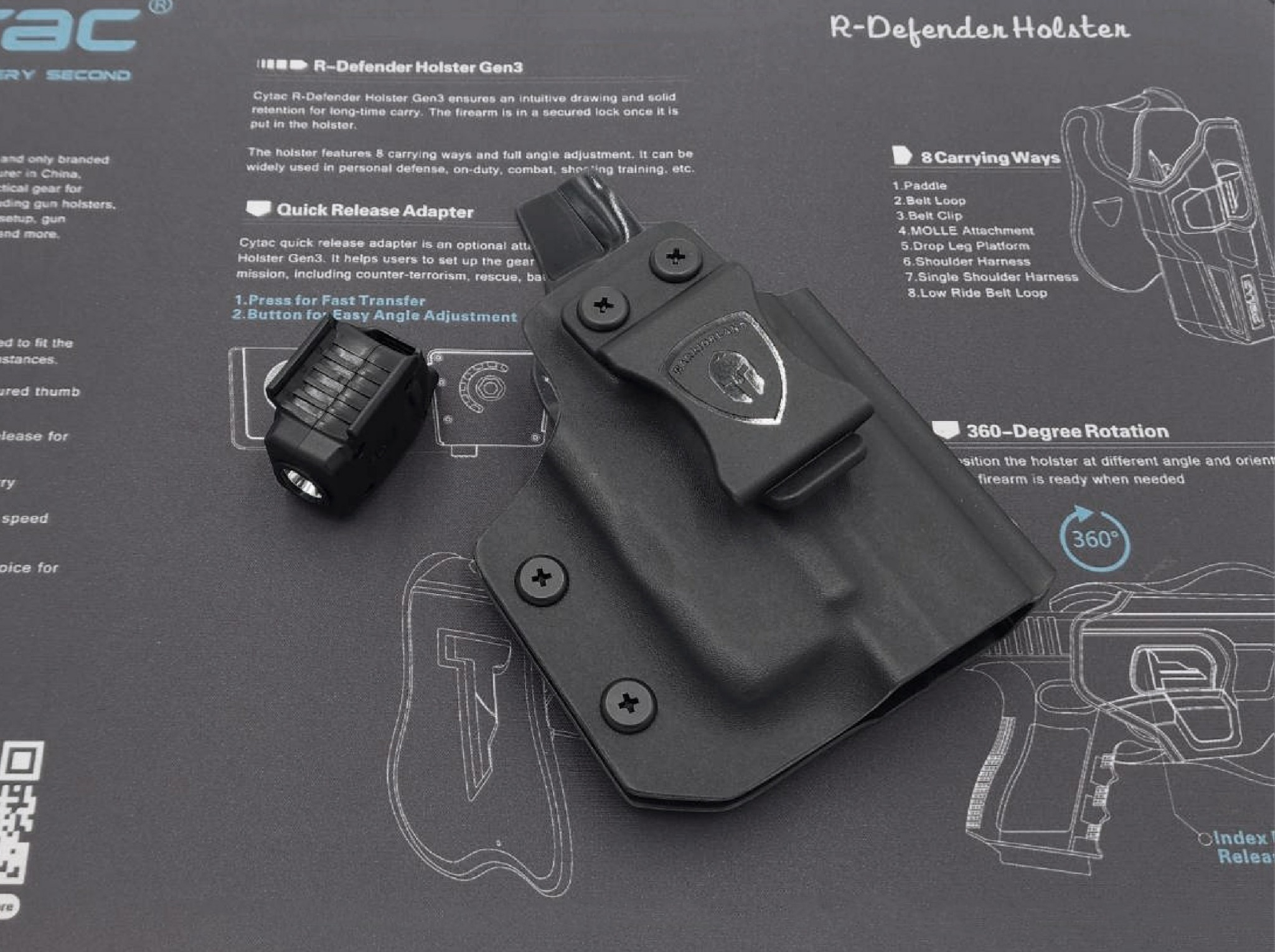 ไฟฉาย Warriorland SL-1 + ซองพกใน Kydex มี 3 รุ่นให้เลือก 🍁 รุ่น Sig Sauer P365 🍁 รุ่น G43/G43X ( เฉพาะรุ่นที่ไม่มีราง ) 🍁 รุ่น Springfield Hellcat 🔺ไฟฉาย ผลิตจาก Polymer เกรดคุณภาพ 🔺ออกแบบให้ทนทานต่อแรงรีคอยด์ได้