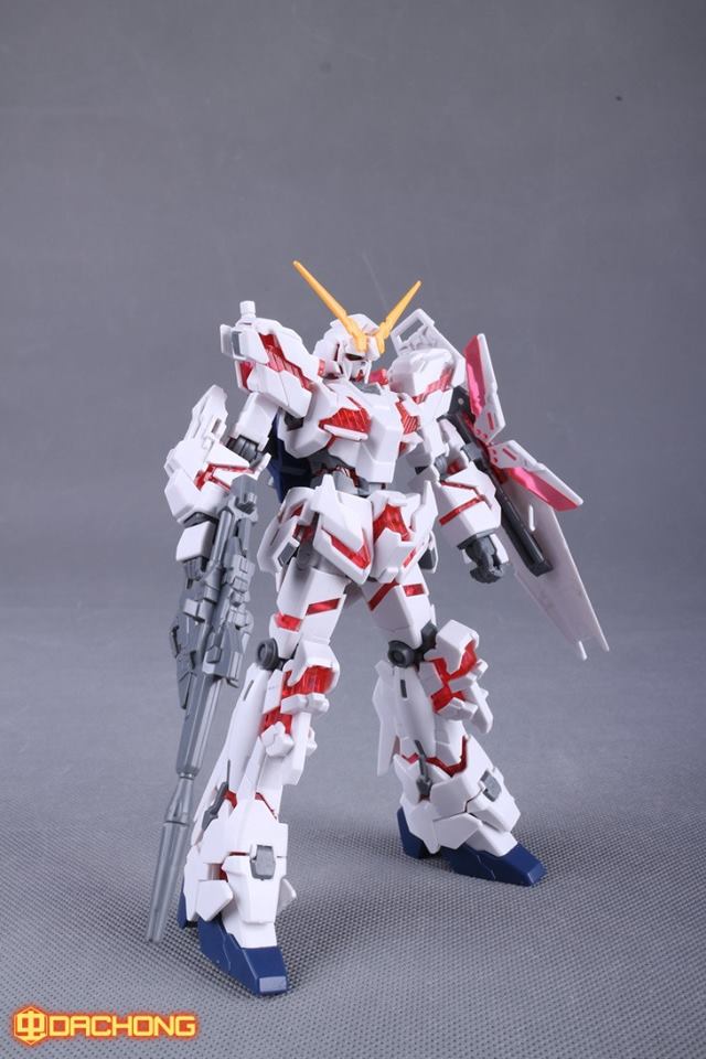 HGUC 1/144 Unicorn Gundam Destroyer Mode +ฐาน Unicorn Head + ปืนกล [โมจีนDABAN]