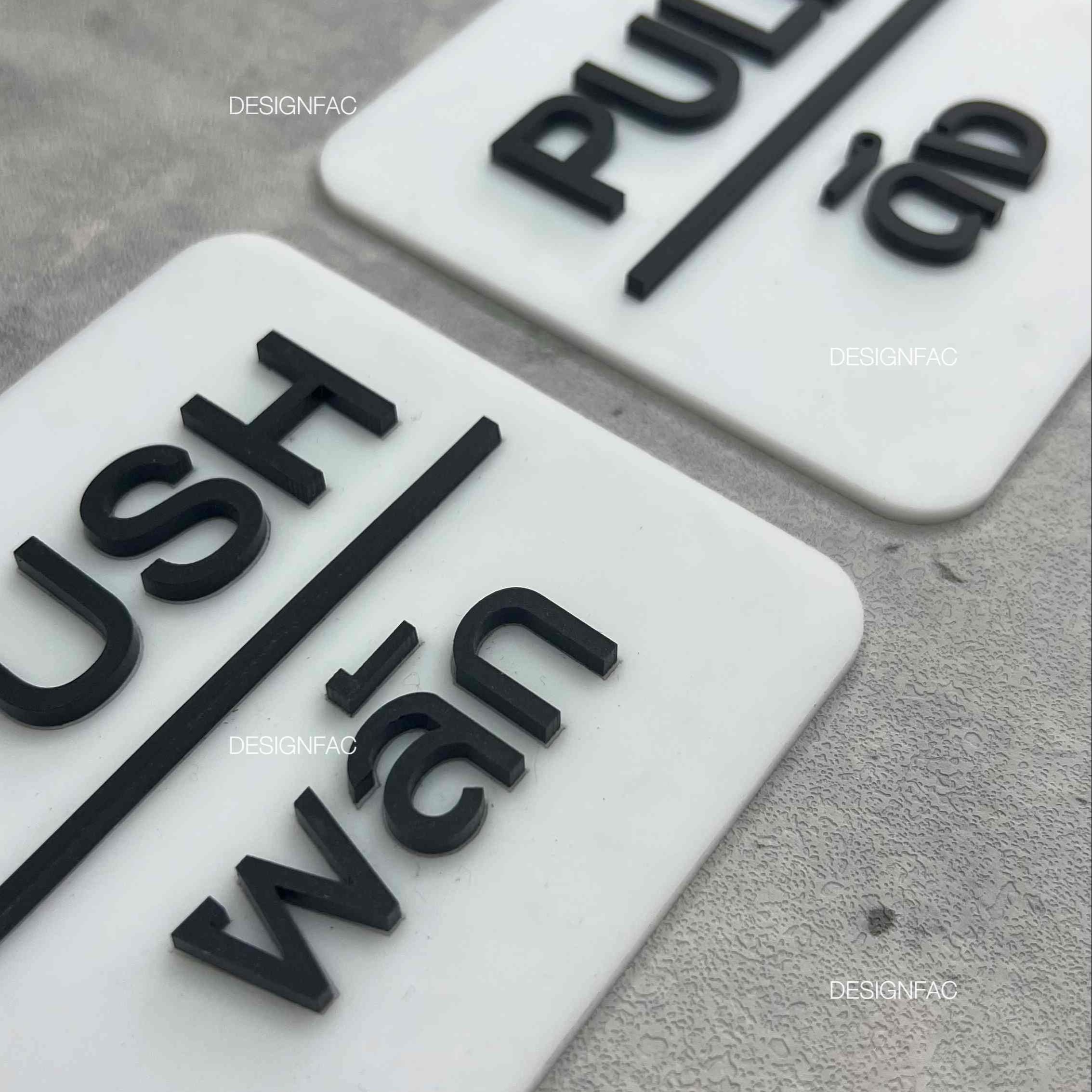 ป้ายผลักป้ายดึง ป้ายติดประตู ป้ายผลัก ป้ายดึง ป้ายอะคริลิค สไตล์โมเดิร์น มินิมอล ลอฟท์