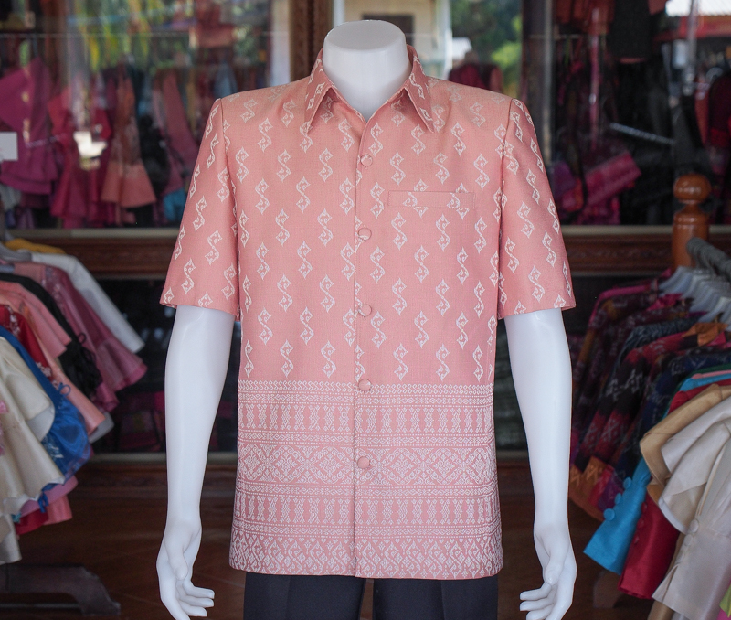 เสื้อสูทชายไหมแพรทิพย์ลายขอพระราชทาน เสื้อสูทชายไหม สูทผ้าไทยชาย ซาฟารีผ้าไทยชาย สูทผ้าไหมแพรทิพย์ สูทผ้าไทย ซาฟารีชาย โอโรส S