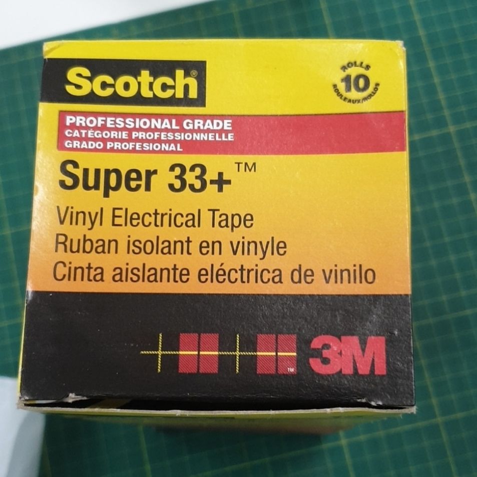 เทปพันสายไฟคุณภาพสูง 3M Scotch Super 33+ Professional Grade