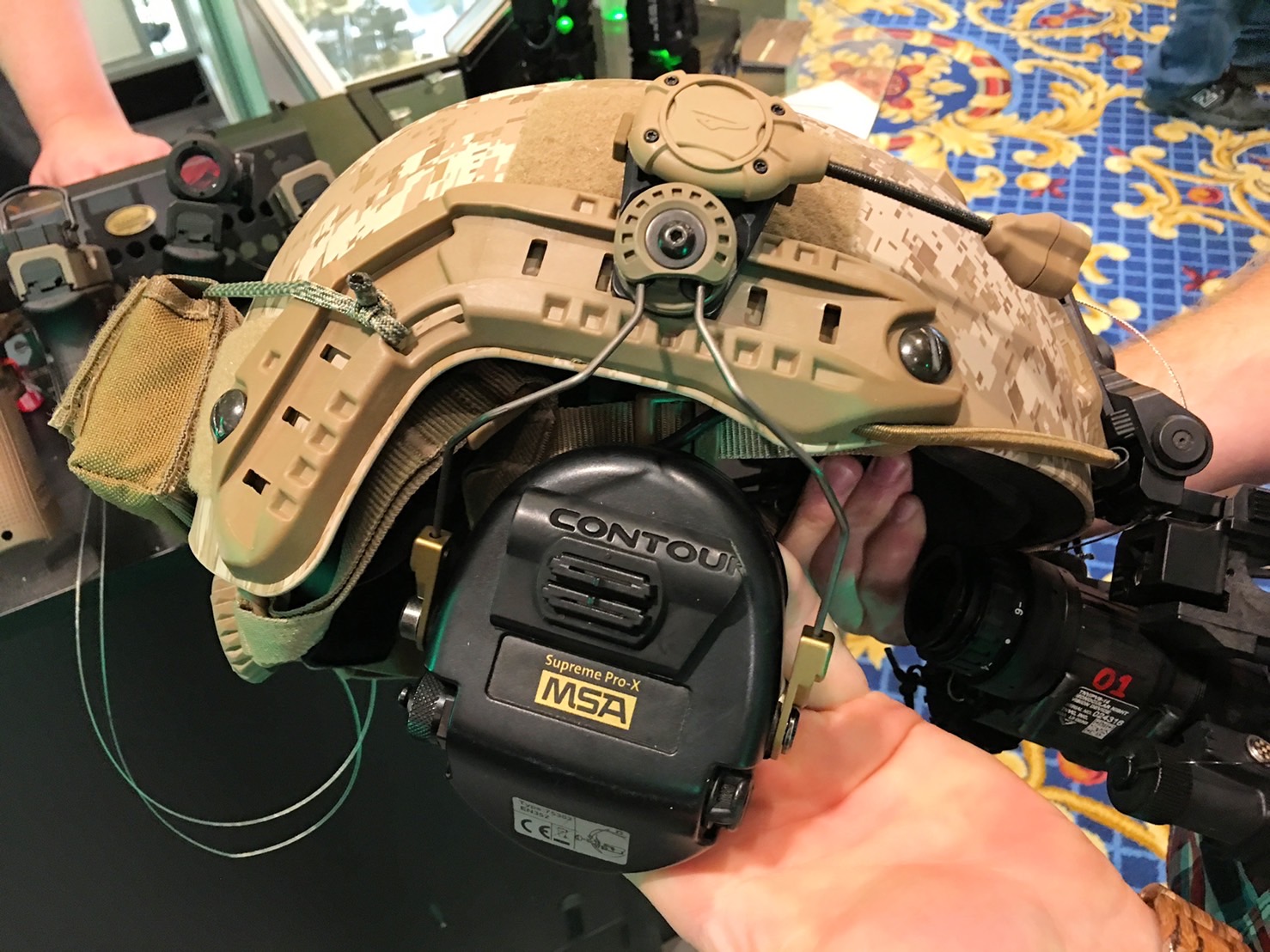 New. ขาจับหูฟังติดหมวกฟาส Unity Modular Attach Kit ยี่ห้อ FMA (FMA FARA OTH Headset) (อแดปเตอร์ขาจับหูฟังใส่รางข้างหมวกฟาส)